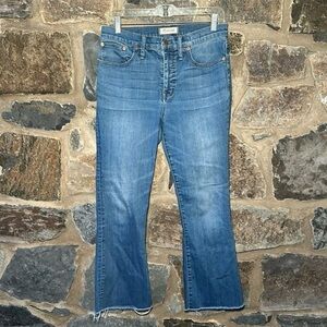 Madewell Cali Demi Boot Back Seam Edition Jeans Size 29